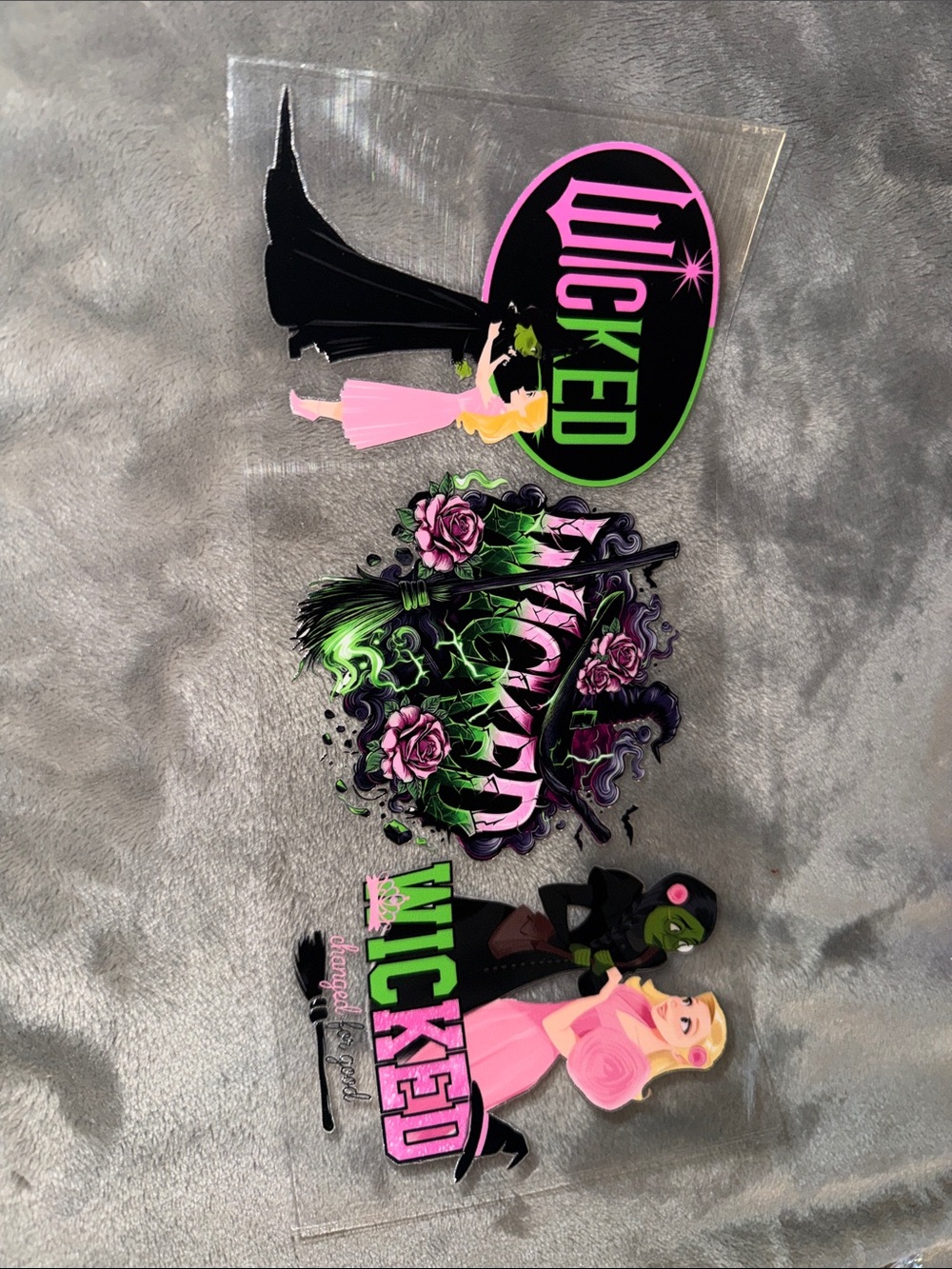 Girls Costume Sticker Set - Pink & Green